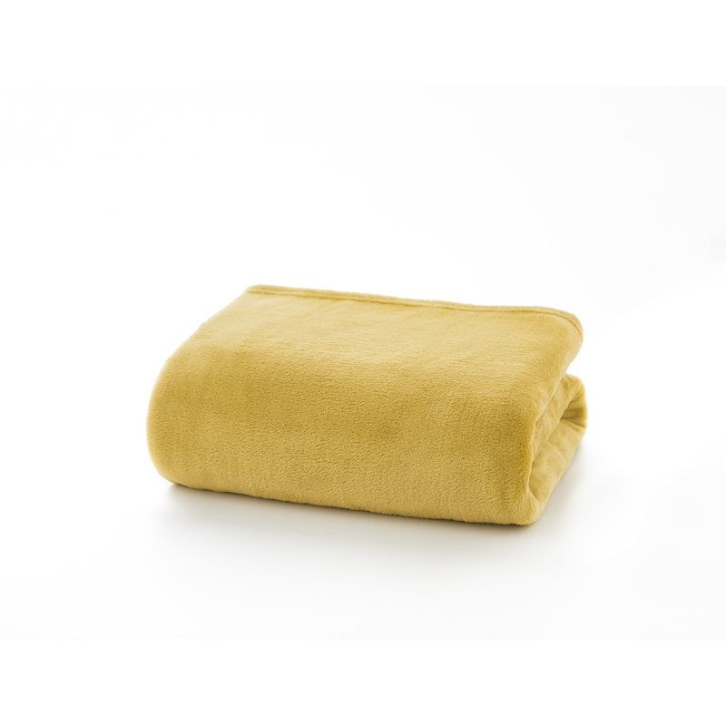 Snuggle Touch Supersoft Fleece Throw, Mustard