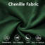 Canapé Cloud 2 places en chenille verte douce avec pouf et coussins moelleux pour se détendre-959695176