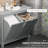 Gray Laundry Hamper Cabinet, Tilt-out Bathroom Storage With Two Compartments - Ample For Laundry, Material, Resists , Simple Maintenance, Falling, 30" W X 16.13" D 27.5" H Organizer Abundant Storage,
