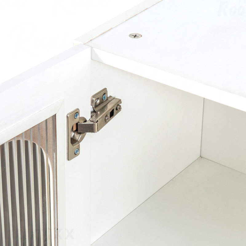 Armoire murale en verre arquée, porte-tablette flottante non réglable pour cuisine, salle de bain et salon