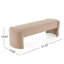 Élégant et simple banc de repose-pieds en forme de chameau clair