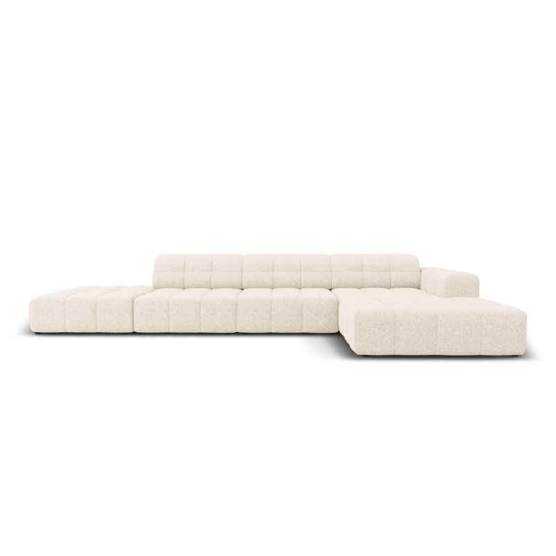 Chicago 5 Seater Corner Sofa, Right Hand Facing, Light Beige
