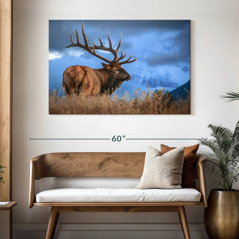 Majestic Bull Elk, 32" H x 48" W