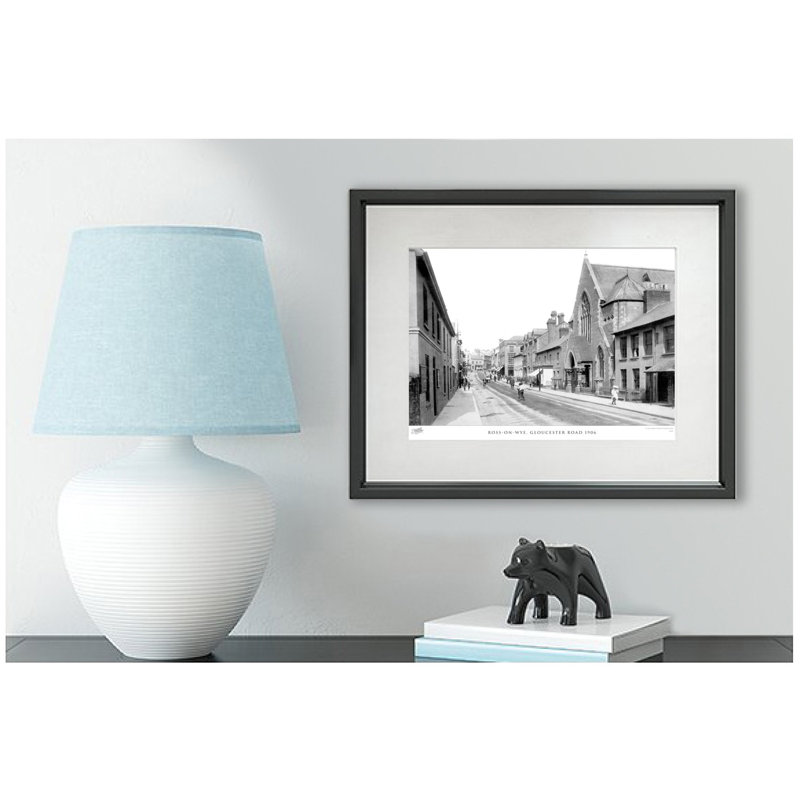Ross-on-Wye, Gloucester Road 1906 by Francis Frith - Single Picture Frame Print, 28cm H x 36cm W x 2.3cm D