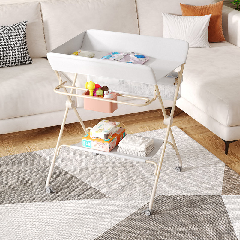 Versatile Folding Baby Changing Table, Grey