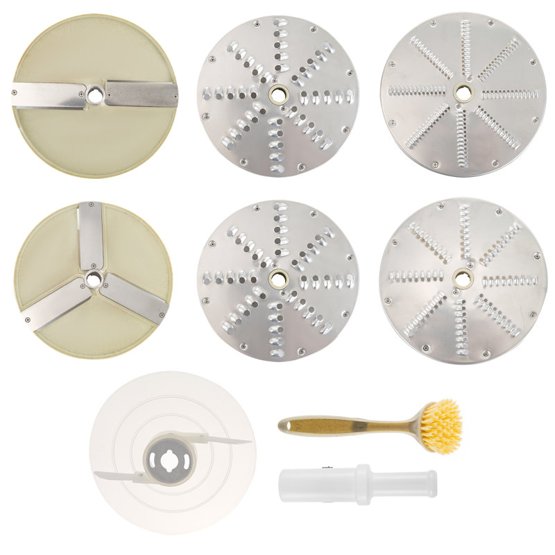 Commercial Stainless Steel Variable Speed Food Processor with 6 Blades