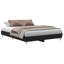 Bed Frame Black Oak Engineered Wood-1932518709