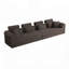 Canapé modulaire en forme de L, canapé compressé en velours côtelé minimaliste moderne, se déplie en un lit, conception compact-505640028