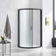 Ensemble de douche rond 35 po avec base givrée OVE Decors Breeze-700505161