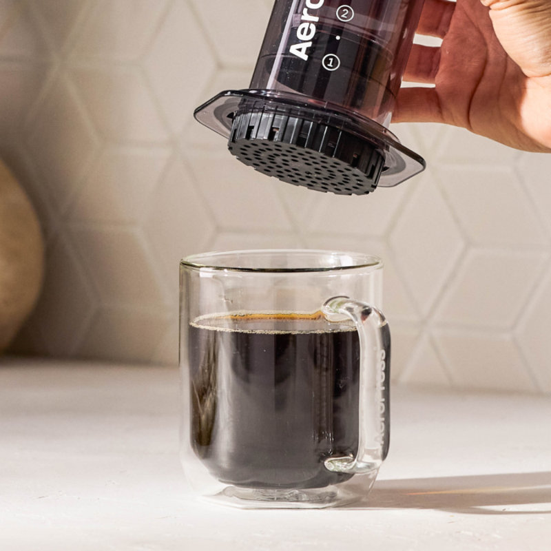 AeroPress Clear Coffee Press, Clear Black