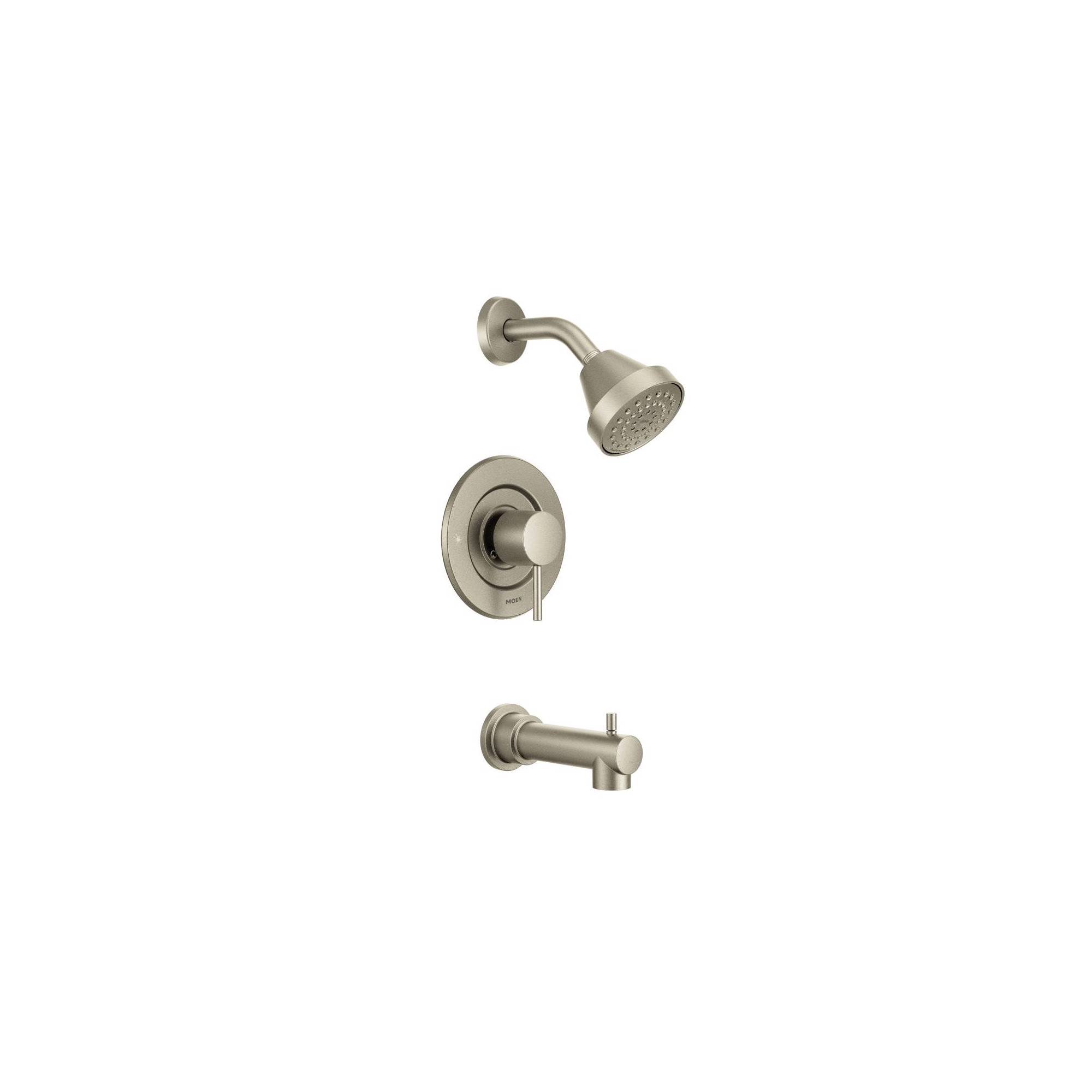Moen Align Posi-Temp Pressure Balancing Eco-Performance Tub and Shower Trim Kit, Valve Required, Brushed Nickel