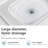 24" x 18.3" Carrara White Artificial Marble Bathroom Vanity Top with Integrated Sink with 3-Hole Faucet Configuration, Top Only