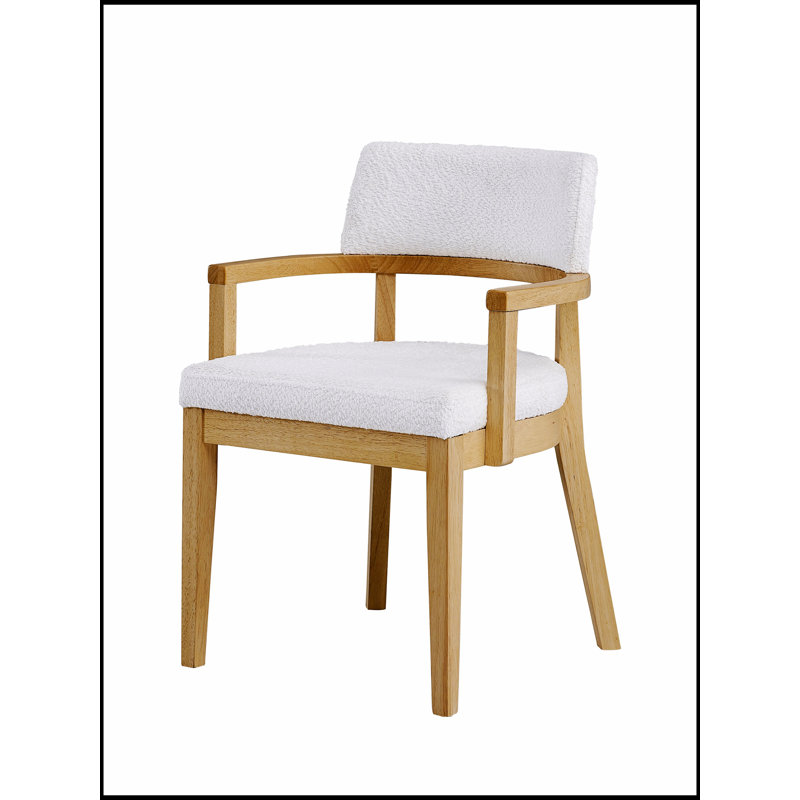 Ensemble de 2 chaises d'appoint avec siège rembourré et structure en chêne pour une assise confortable et une intégration élégante à la maison