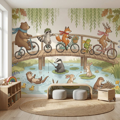 Papier peint animaux fantaisiste Bridge