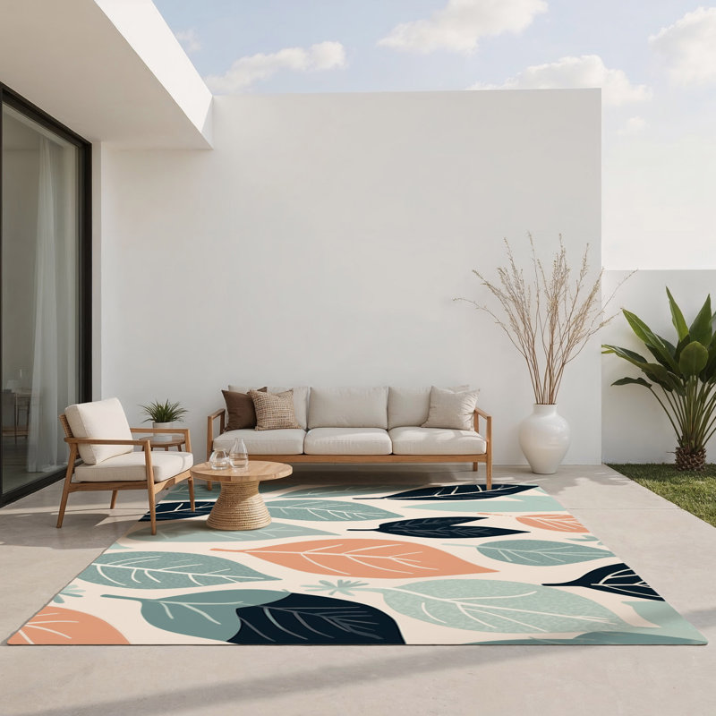 Tapis intérieur et extérieur Spring Canopy, Rectangle 9 pi x 12 pi