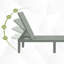 Chaise longue d'extérieur Patioflare, vert-78392965
