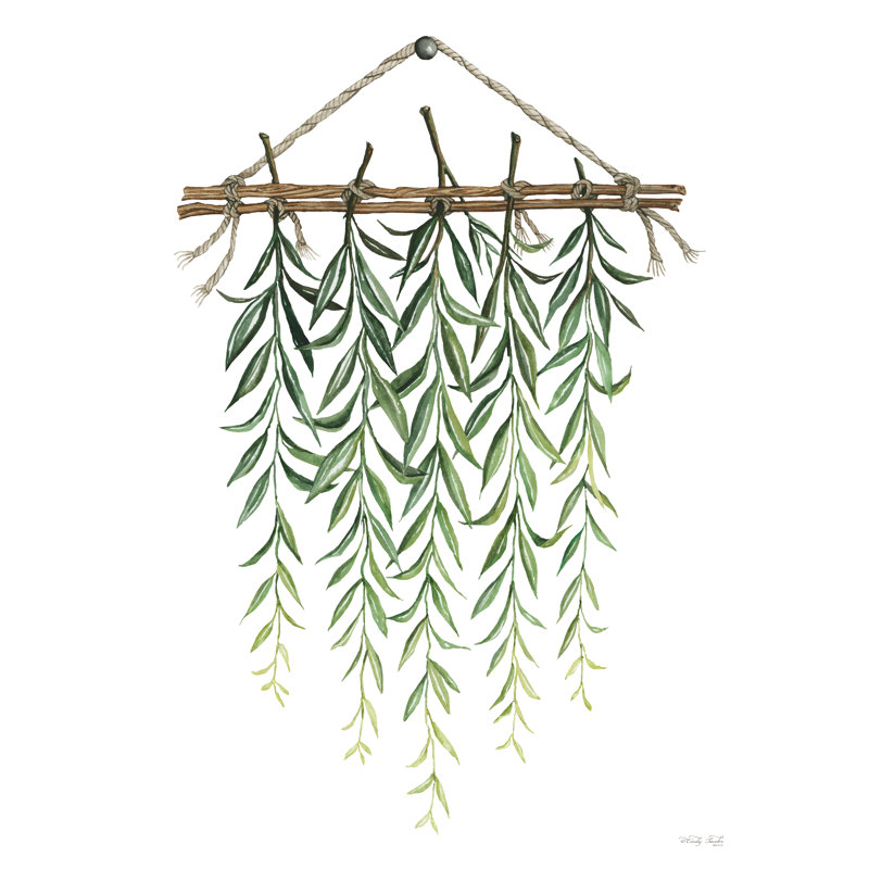 «Hanging Greens II» sur impression sur toile, H 30 po x l 20 po