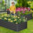 Green Galvanized Raised Garden Bed (Set of 2) - 6x3x1.5 Ft Planter Boxes with Open-Ended Base for Outdoor Plants-1076530648