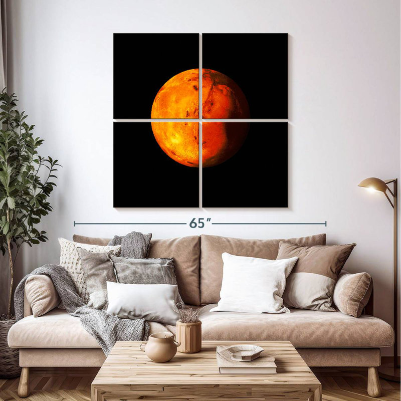 Oberle Mars Planet, 45" H x 45" W