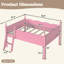 Lit mezzanine avec garde-corps pleine longueur, lit mezzanine bas en bois massif avec échelles et tablette à côté, forme chic et conception à profil bas-1172690123-1172690132