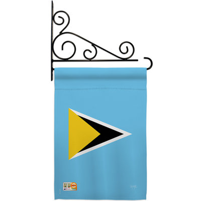 Double Sided 18.5'' H x 13'' W Polyester Flag Set
