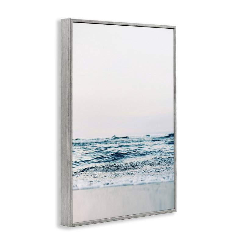«Subtle Beach Waves», art de la giclée encadrée par Sissi et Seb, Estampe numérique Farmhouse, H 24 po x l 16 po