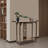 Bamboo Sofa Table With Drawer 2-Tier Entryway Table With Storage Shelf For Living Room And Hallway
