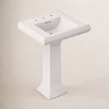 Memoirs® 26.375" Tall Rectangular Pedestal Bathroom Sink with Overflow