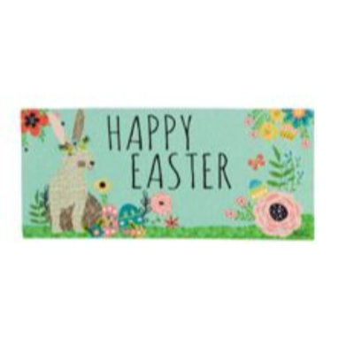 Tapis de porte d’extérieur anti-dérapant 22 x 10 anti-dérapant joyeux pâques sassafras commutateur Norcross