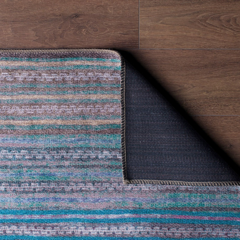 Premium Machine Washable Carpet, 4.6 x 6.2 Feet, 100% Polyester, 1850 g/m² | Pile Height: 0.2 Inches | Eco-Friendly Recycled Poly Cotton Underside | Perfect for Living Room, Bedroom, and High-Traffic Areas
