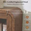 Buffet incurvé moderne, armoire de rangement pour buffet, console multimédia avec 4 portes en verre et tablettes réglables-1437070806
