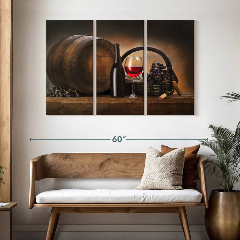 Baril de vin rouge Yarlin, H 32 po x l 50 po