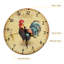 Horloge murale 12 po coq