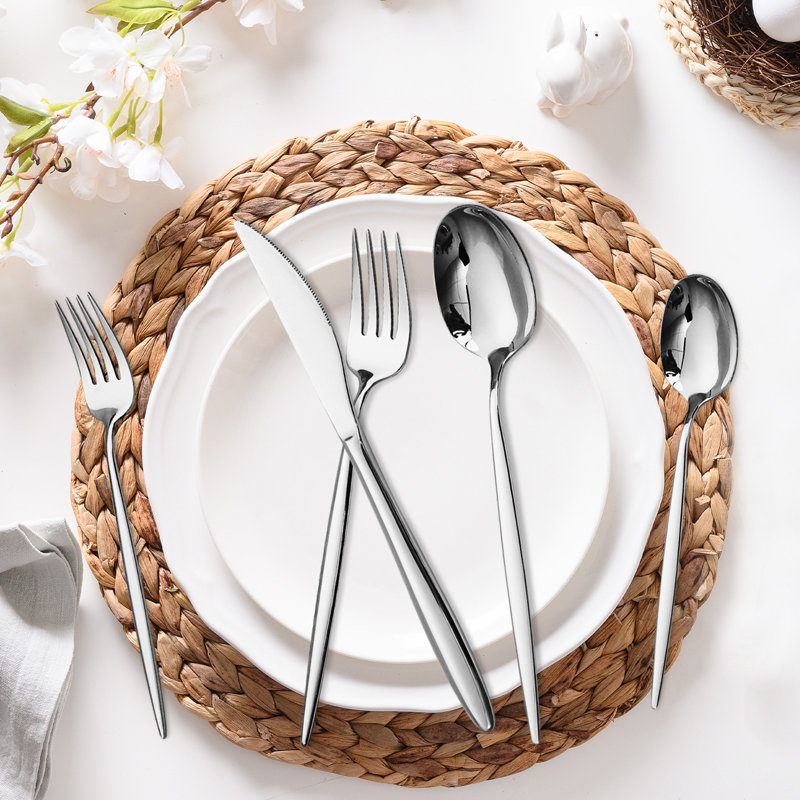 Lorena Eclipse 20-Piece Stainless Steel Flatware Set, Service for 4