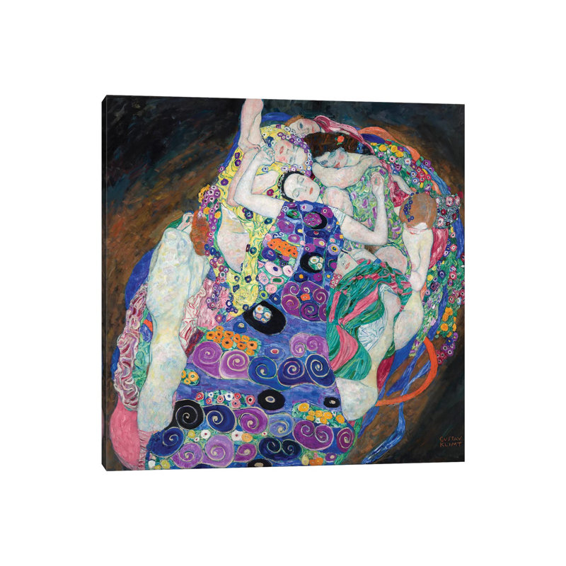The Virgin, 1913 by Gustav Klimt - Floater Frame Painting on Canvas, 30.48 cm H x 30.48 cm W, No Frame