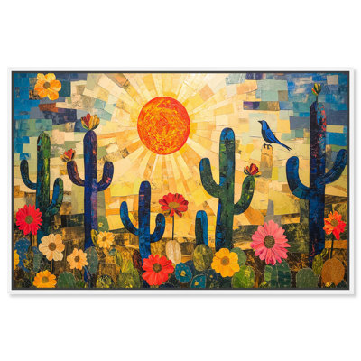 Blooming in the Barren Canvas Modern Western Art by Art Remedy