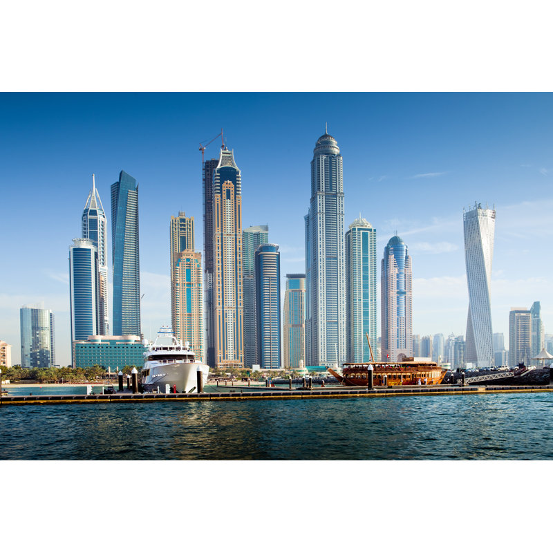 Dubai Marina - Wrapped Canvas Print, 61cm H x 91cm W x 3.8cm D