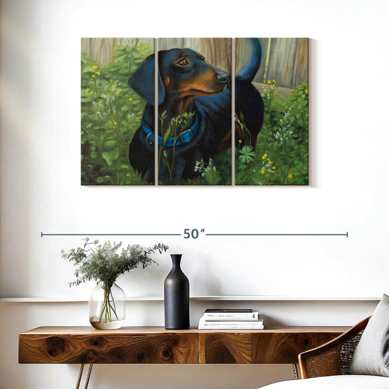 Brampt Dachshund, 24" H x 38" W