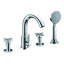 Robinet de baignoire sur plage ALFI AB2503-PC en chrome poli avec douchette-38784396