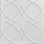 Circles and Stars 1.6 ft. x 1.6 ft. Polystyrene Glue-up Ceiling Tile