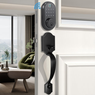 Serrure intelligente Wi-Fi intégrée avec poignées de porte