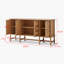 Buffet rétro en bois massif polyvalent