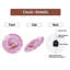 Horloge murale 12 po rose