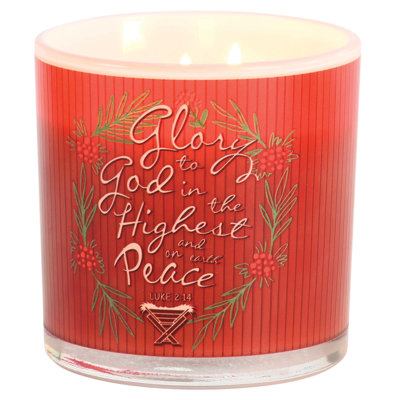 Soy Candle Jesus Manger Glory To God