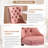 Modern Velvet Wingback Tufted Solid Wood Upholstered Dining Chairs,Pink-1057547115-1057553541
