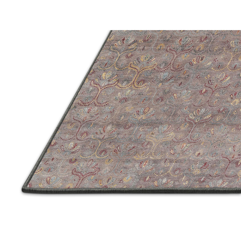 Tapis gris/brun zone contemporaine, Rectangle 5 pi x 8 pi