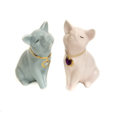 Ensemble de figurine 2 pièces de porcs de couple Deloach