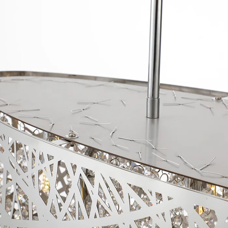 Harlay 8 - Light Dimmable Drum Chandelier