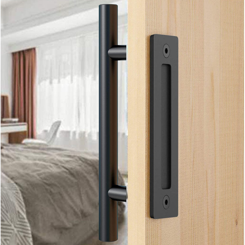 Poignée de porte noire Rustick