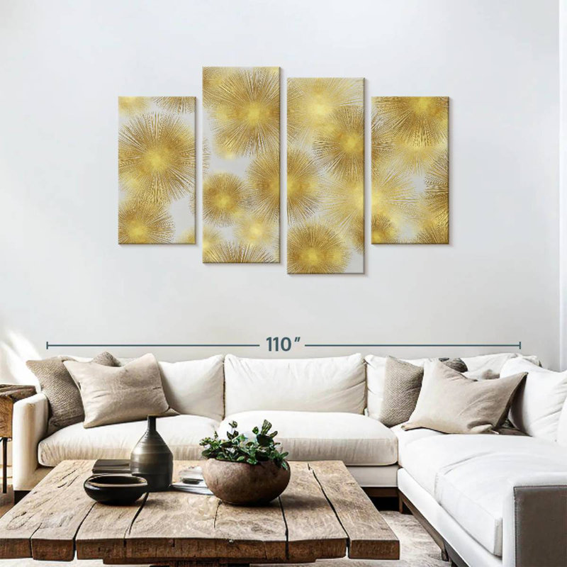 Avery Sunburst Cluster, 48" H x 75" W